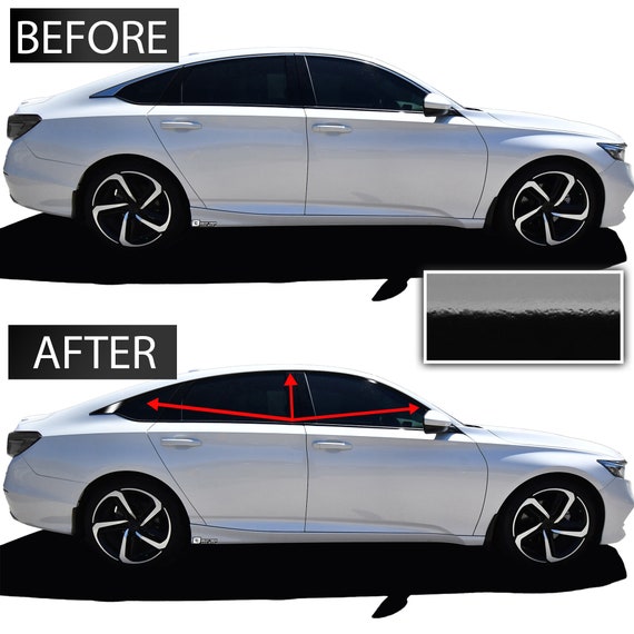 Honda accord deals black window trim