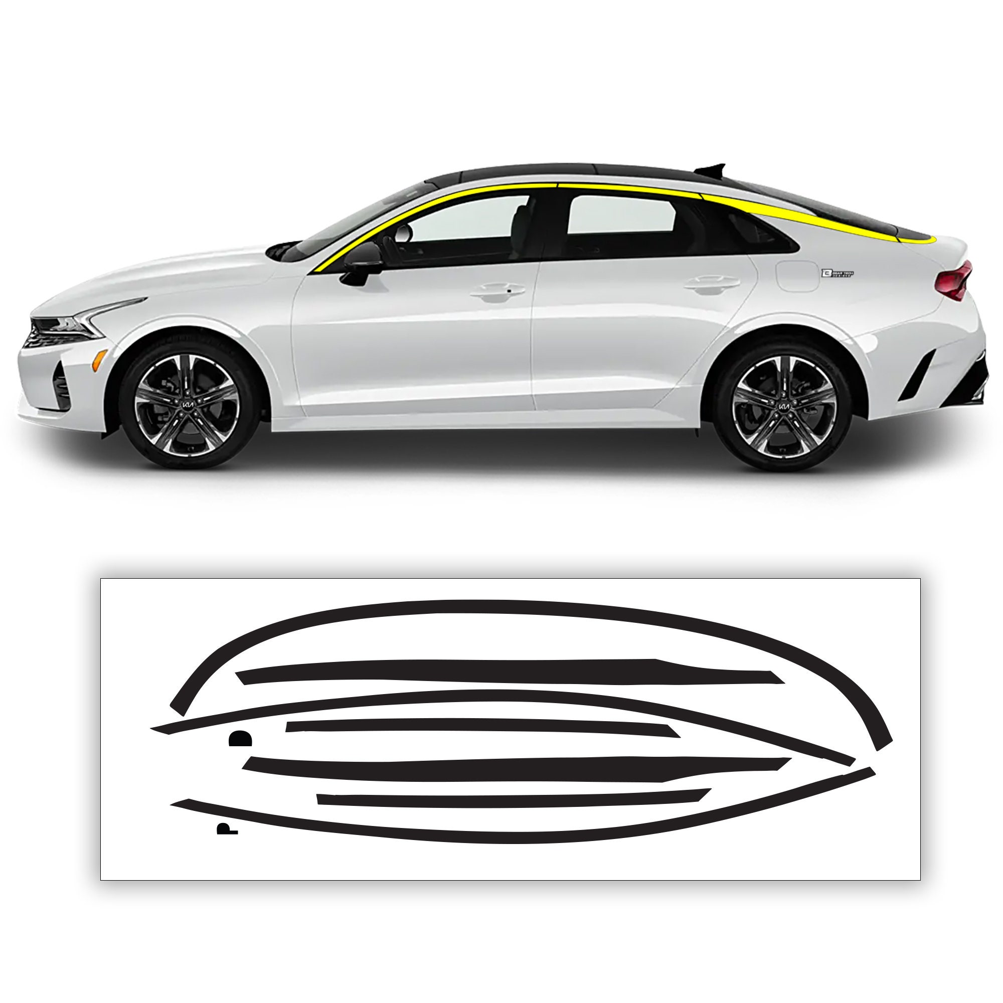 Car Front Window Windshield Stickers For Kia Proceed GT GD ED Line