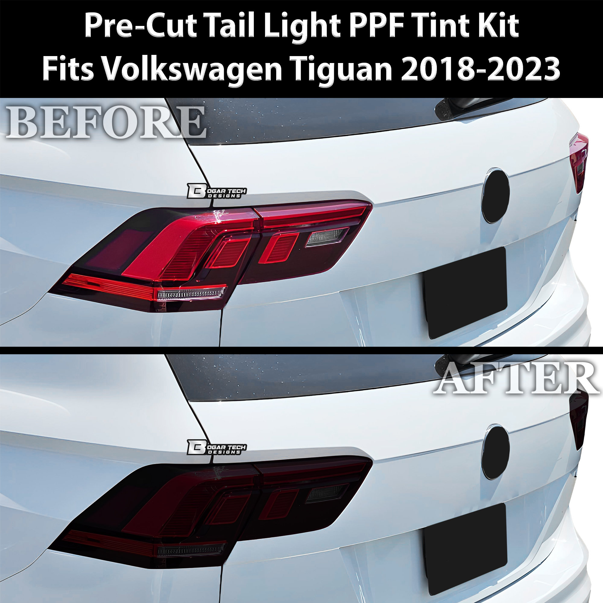 Fits Volkswagen Tiguan Head Tail Light Precut Smoked Vinyl