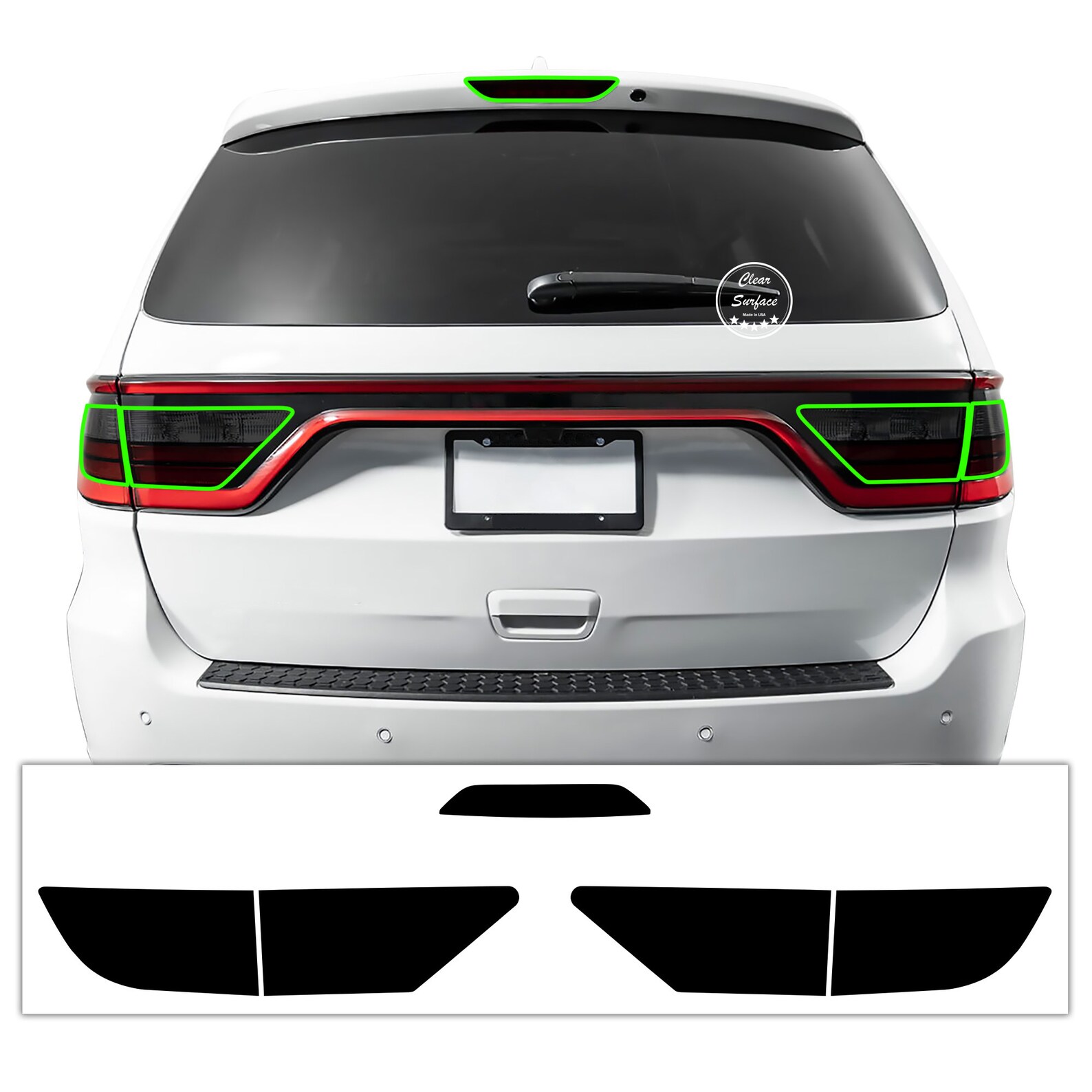 thumbnail interactive-video image 1 of Smoked Tint Film Kit For 2021-2025 Durango – Sidemarker & Third Brake Light Precut – Clearsurface 1 of 5