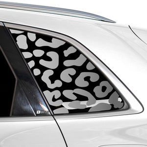 Fits Audi Q5 2018 - 2025 Quarter Window Animal Leopard Cheetah Cow Print Vinyl Decal Stickers 2025 2024 2023 2022 2021 2020 2019