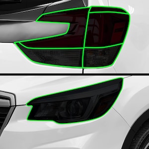 Fits Subaru Forester 2019-2024 Head Tail Light Precut Smoked Vinyl Tint Kit Film Overlay PPF 2019 2020 2021 2022 2023 2024