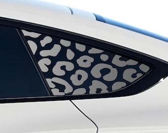 Audi A5 Sportback 2018-2024 - Leopard Cheetah Cow Print Vinyl Decal Stickers - Matte Black