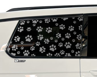 Jeep Grand Cherokee L Paw Print Rear Window Decal (2021-2026)