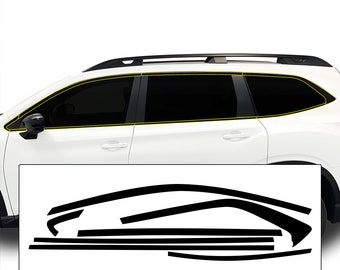 Subaru Ascent Chrome Delete Kit: Gloss Black Vinyl Overlay (2019-2026)