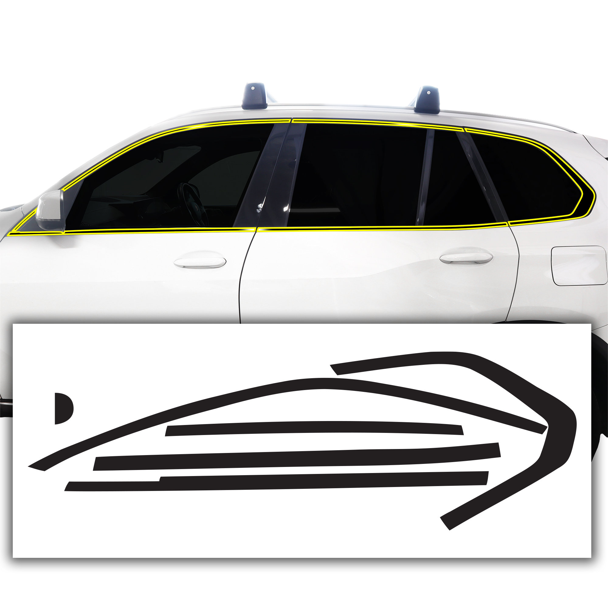 Für BMW 5 Series G30 2018-2023 Auto Getriebe Panel Aufkleber