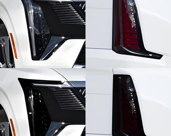 Kit de tintado de vinilo ahumado para luces delanteras y traseras de Cadillac Escalade IQ (2025-2026)