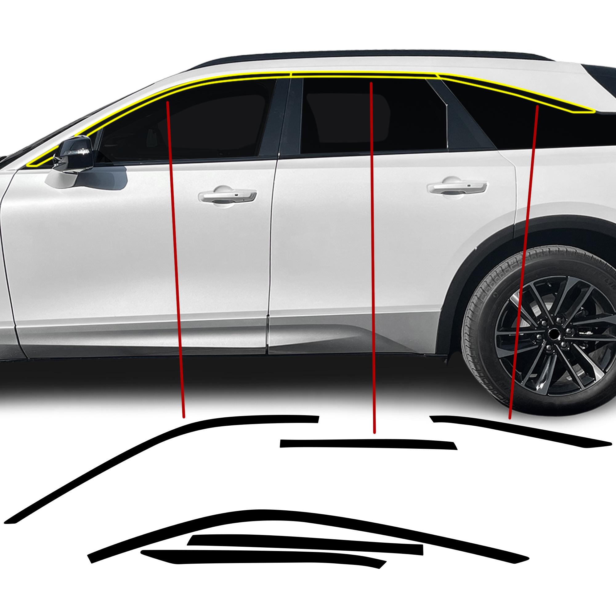 Acura ZDX 2024-2026 Chrome Delete Kit: Blackout Vinyl Overlay