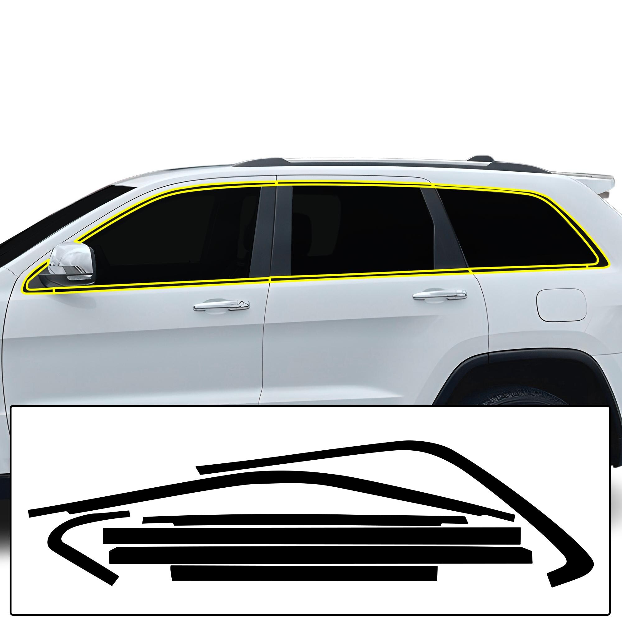 thumbnail image 2 of For Jeep Grand Cherokee 11-16 4PC/Set Stainless Steel 2 of 12
