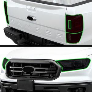 Ford Ranger Smoked Head & Tail Light Tint Kit (2019-2023)