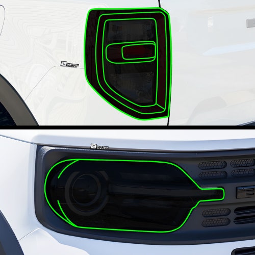 Smoke Tint Overlay For 2021-2025 Ford Bronco Sport Third Brake Light - Easy Vinyl Install
