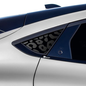 Fits 2021 2022 2023 Ford Mustang Mach-E Quarter Window Animal Leopard Cheetah Vinyl Decal Stickers Cow