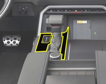 Calcomanía de vinilo para consola central interior, tablero y molduras de puertas de Toyota Tundra 2022-2025 (2022, 2023, 2024 y 2025)