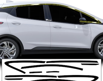 Zestaw do usuwania chromowanych śrub do Chevroleta: czarne wykończenie winylowe – 2022–2025