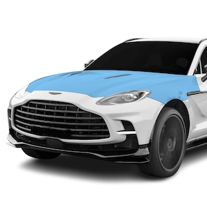 Fits Aston Martin DBX 2021+ Pre Cut Hood Fenders and Front Bumper Premium Paint Protection Film Clear Bra PPF Decal Kit 2025 2024 2023 2022