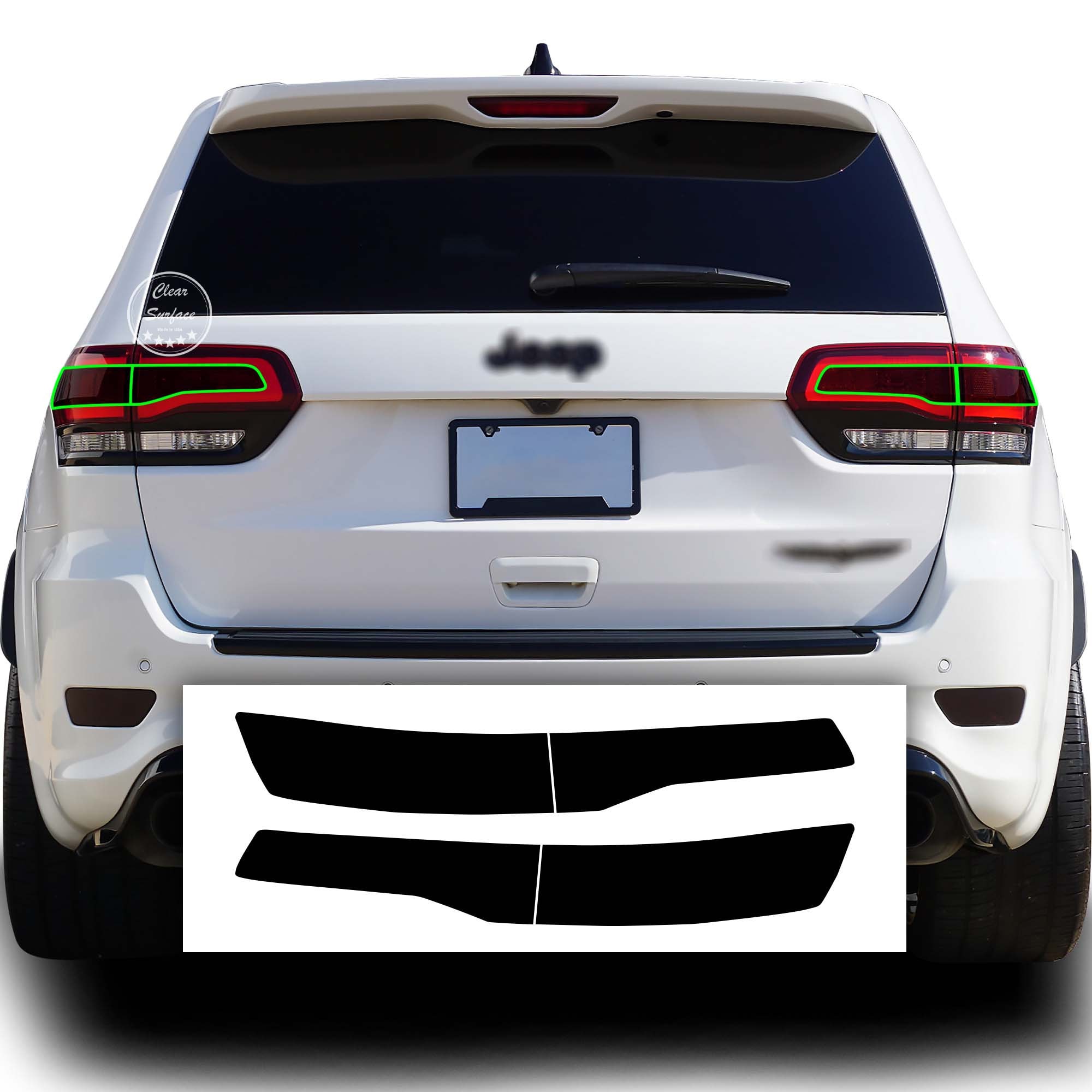 GAID Innenleisten passend für Jeep Grand Cherokee 2016+ Auto Rücklicht  Leseleuchten Haken Abdeckung Kit Aufkleber Fit für Jeep Grand Cherokee  (Farbbezeichnung: Kohlefaser-Körnung) : : Auto & Motorrad