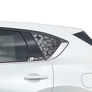 Fits 2017 - 2025 Mazda CX5 Quarter Window Animal Leopard Cheetah Cow Pattern Vinyl Decal Stickers 2018 2019 2020 2021 2022 2025