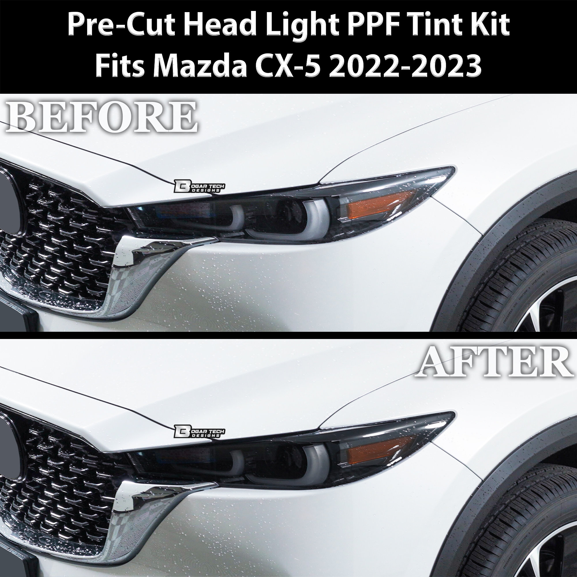 Mazda CX5 (2022-2025) Head & Tail Light Smoked Vinyl Tint Kit - Etsy