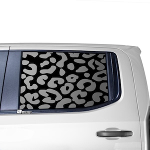 Fits 2019 - 2023 Chevrolet Silverado GMC Sierra Side Window Animal Leopard Cheetah Vinyl Decal Stickers Heart Star Paw 2020 2021 2022