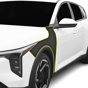 Fits KIA K4 2025 Pre Cut Fenders Premium Paint Protection Film Gloss Black Carbon Fiber PPF Kit 2025