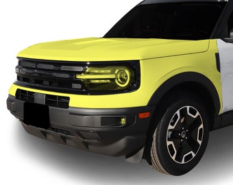 Fits Ford Bronco Sport 2021-2024 Pre Cut Hood Fenders Front Bumper Paint Protection Film Clear Bra PPF Decal Kit 2021 2022 2023 2024