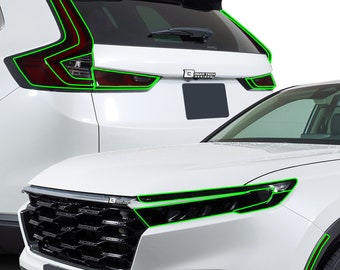 Honda CR-V Smoked Vinyl Tint Kit: Head & Tail Light Overlay (2023-2026)