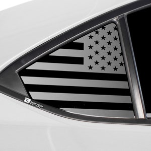 Fits Subaru WRX 2022 - 2024 Quarter Window American Flag Vinyl Decal Stickers Distressed Blue Red Line 2023
