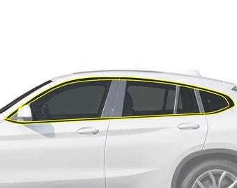 BMW X4 2019-2025 Chrome Delete Kit: Blackout Vinyl Overlay