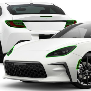 Fits Toyota GR86 86 2022 2023 Head Tail Light Precut Smoked Vinyl Tint Kit Film Overlay PPF Cover Headlight Taillight
