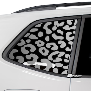 Past Volkswagen Tiguan 2018 2019 2020 2021 2022 2023 Kwart Raam Dier Luipaard Cheetah Koe Print Vinyloverdrukplaatjestickers