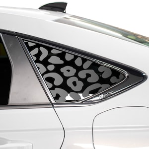 Fits Honda Accord Sedan 2023 Quarter Window Animal Leopard Cheetah Cow Pattern Vinyl Decal Stickers