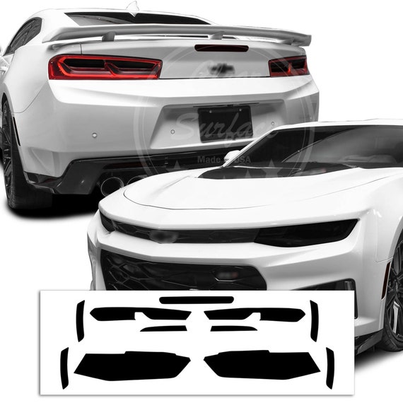 Smoke Tint Reflector Overlay Kit For 2016+ Camaro – Front Side Marker Covers