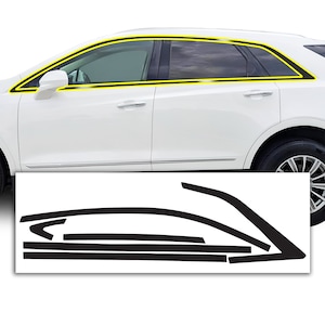 Fits Cadillac XT5 2017 - 2025 Front Grille Side Rear Vinyl Chrome Delete Trim Blackout Decal Sticker Cover Overlay 2023 2022 2021 2020 2019