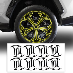 Revestimiento de vinilo negro para llantas de Rav4 (2019-2025)