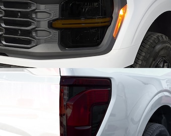 Ford F-150 2024-2026 - Smoked PPF Head & Tail Light Tint Kit - Darksmoke Lightsmoke Clear
