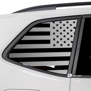Tiguan Quarter Window American Flag Vinyl Decal (2018-2024)