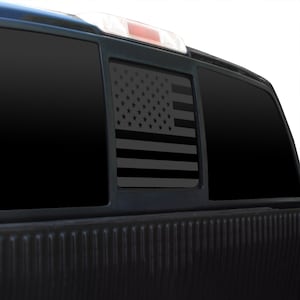 Fits 2004-2014 Ford F150 Rear Back Middle Window American Flag Vinyl Decal Sticker 2013 2012 2011 2010 2009 2008 2007 2006 2005