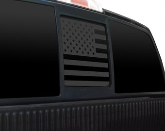 Fits 2004-2014 Ford F150 Rear Back Middle Window American Flag Vinyl Decal Sticker 2013 2012 2011 2010 2009 2008 2007 2006 2005