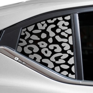 Se adapta a Nissan Sentra 2020 - 2024 Quarter Window Animal Leopard Cheetah Cow Print Vinilo Calcomanías pegatinas 2023 2022 2021