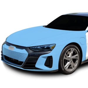 FitsAudi E-Tron GT 2022+ Pre Cut Hood Fenders and Front Bumper Premium Paint Protection Film Clear Bra PPF Decal Kit 2025 2024 2023 2022