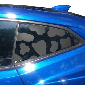 Chevy Camaro Cow Spots Vinyl Decal: Rear Quarter Window (2016-2022)