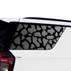 Serve para Chevy Tahoe e GMC Yukon 2021-2025 Animal Cow Print Traseiro Quarto 3ª Janela Adesivos de Vinil Decalque 2022