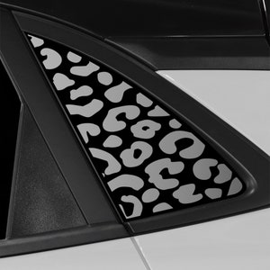 Fits Hyundai Kona 2018-2023 Quarter Window Animal Leopard Cheetah Cow Print Vinyl Decal Stickers 2018 2019 2020 2021 2022 2023