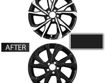 Chrome Delete Blackout Vinyl Overlay Fit Honda Civic Sport Wheel 2016 2017 2018 2019 2020 2021