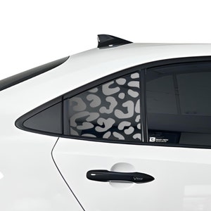Fits Toyota Corolla 2020 - 2023 Quarter Window Animal Leopard Cheetah Cow Pattern Vinyl Decal Stickers 2021 2022