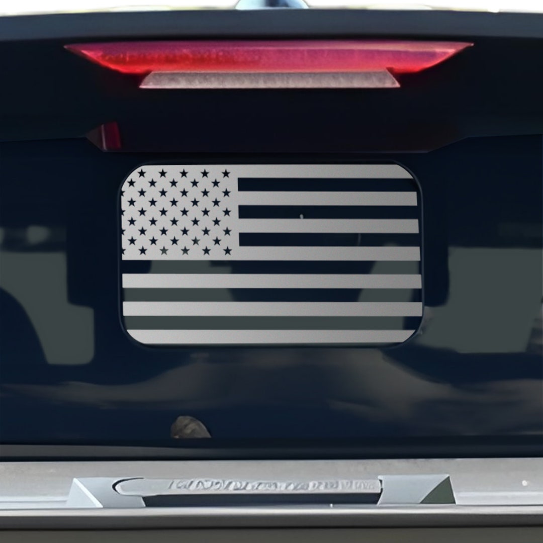 Hyundai Santa Cruz American Flag Rear Window Decal: Distressed Vinyl ...