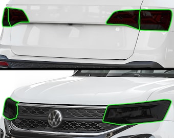 Zestaw przyciemniania reflektorów i tylnych świateł VW Taos Smoked Vinyl (2022-2024)
