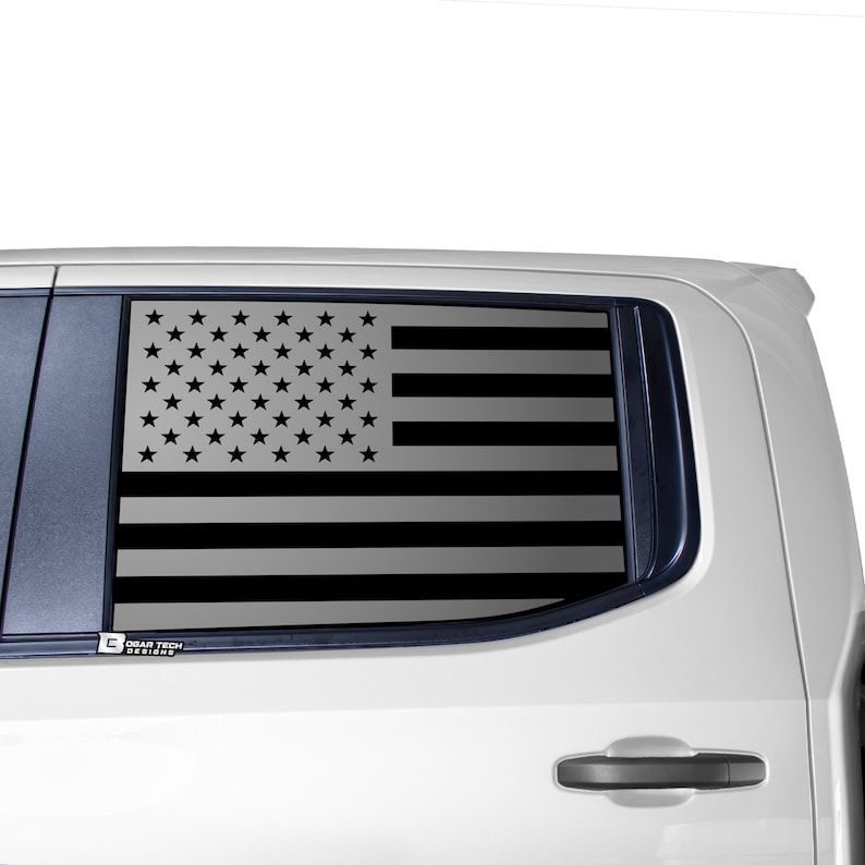 American Flag Vinyl Decal Stickers: Chevy Silverado GMC Sierra Rear ...