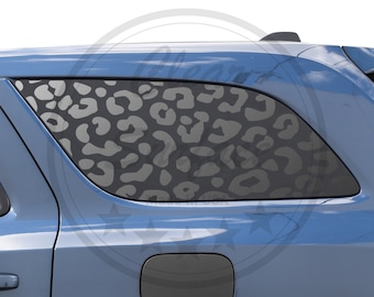 Fits 2014-2023 Dodge Durango Leopard Cheetah Print 3rd Rear Window Fuel Door Decal Stickers 2014 2015 2016 2017 2018 2019 2020 2021 2022