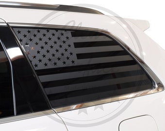 Fits 2011-2021 Jeep Grand Cherokee Rear Quarter Window American Flag Decal Stickers 2012 2013 2014 2015 2016 2017 2018 2019 2020
